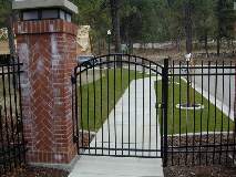 This Walk Gate Was Made To Blend In With The English Charm Of The Drive Gates